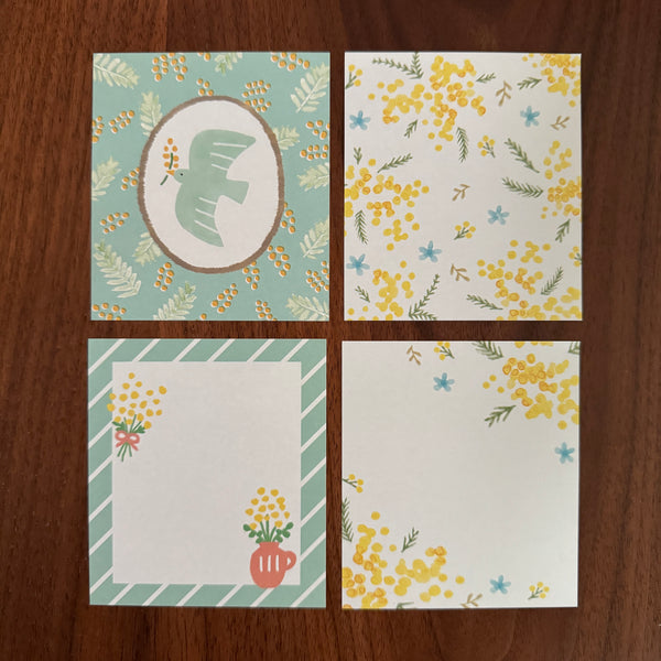 Furukawa Shiko Memo Pad, Flowers | 古川紙工付箋