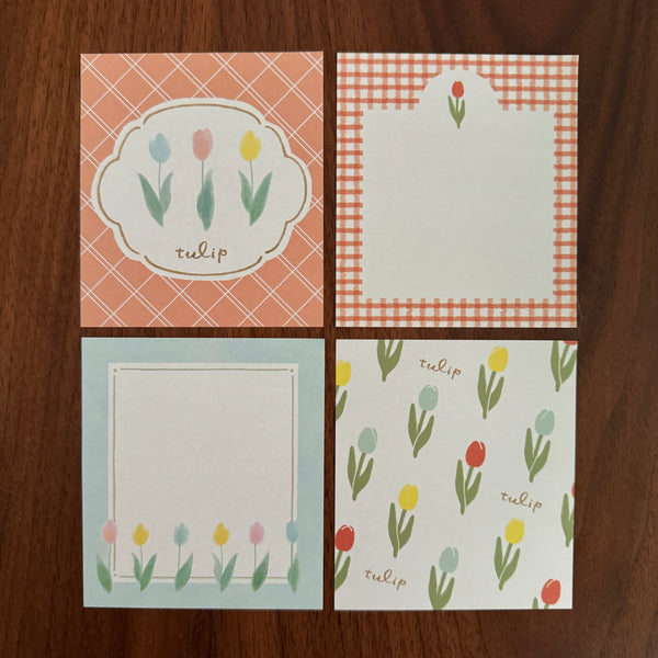 Furukawa Shiko Memo Pad, Flowers | 古川紙工付箋