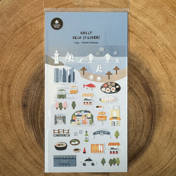 Suatelier Sticker, Travel in Busan | Suatelier貼紙