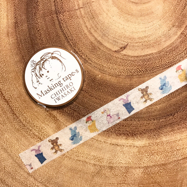 Chihiro Iwasaki Illustration Masking Tape | 岩崎知弘插畫系列和紙膠帶