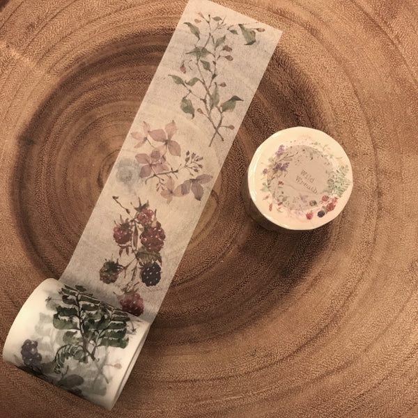 Ours Washi Tape, Wild Footprints | 漢克 x 庫巴紙膠帶 野地足跡系列